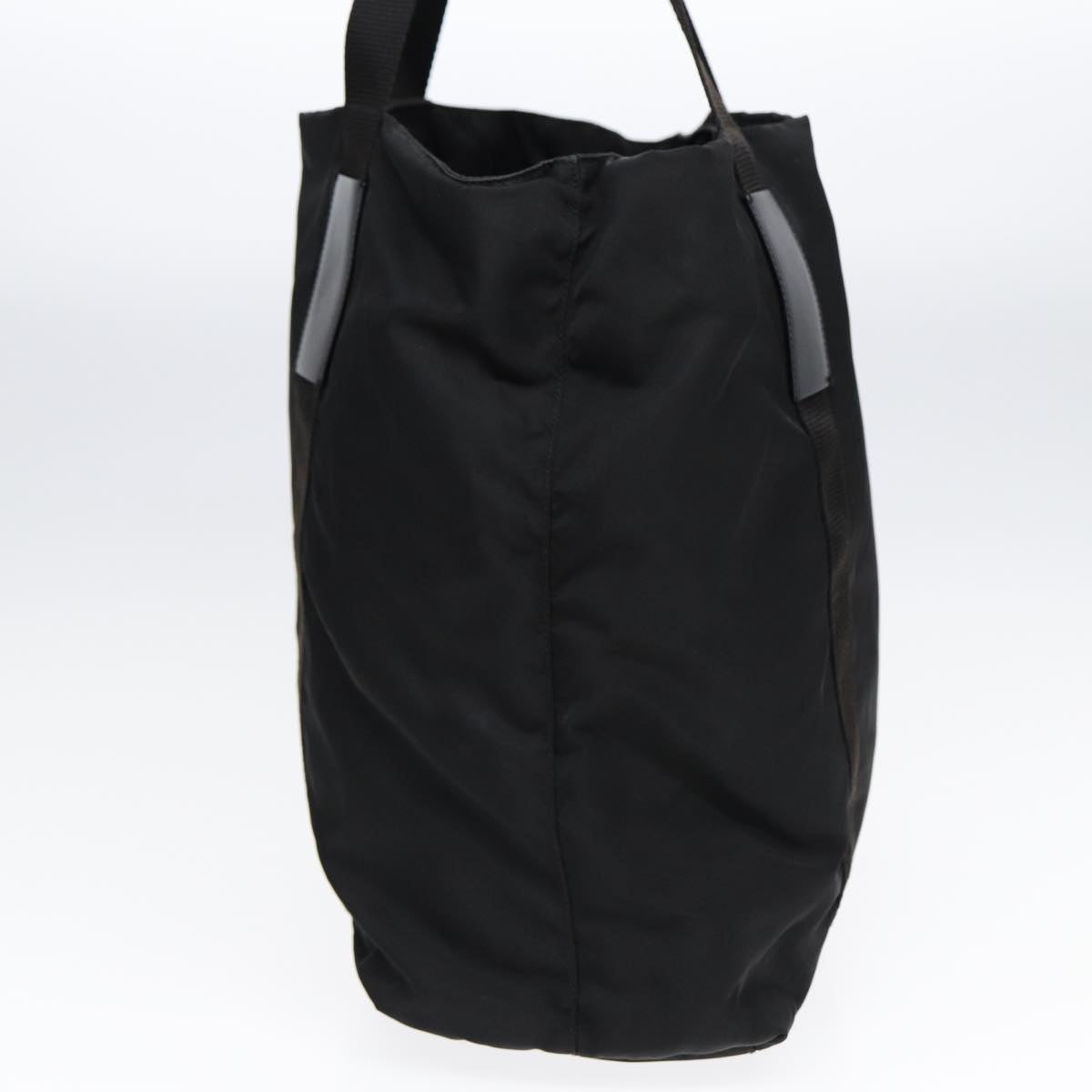 Luxury Prada Tote Bag Nylon Black Silver yk14228