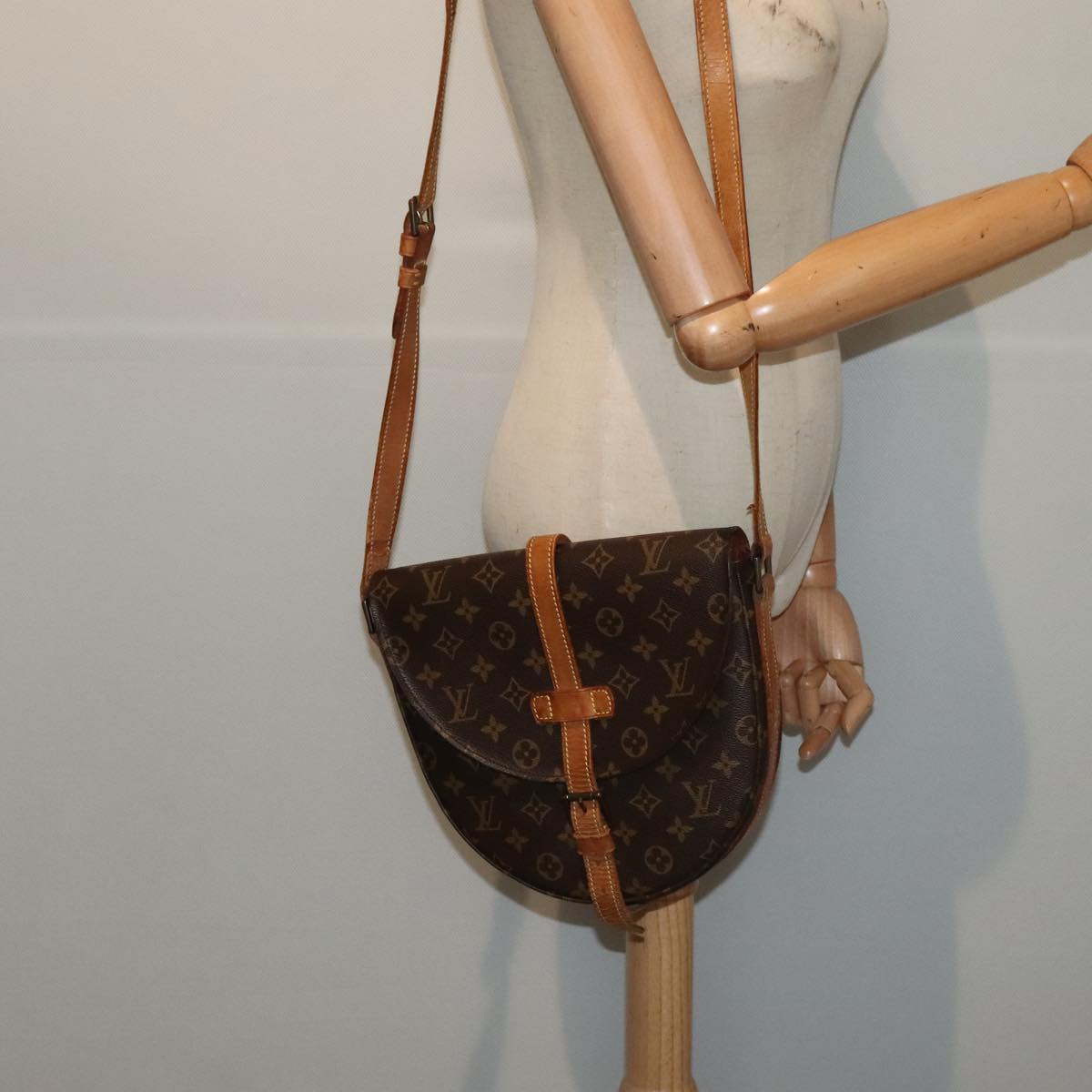 LOUIS VUITTON Monogram Chantilly GM Shoulder Bag M51232 LV yk14596