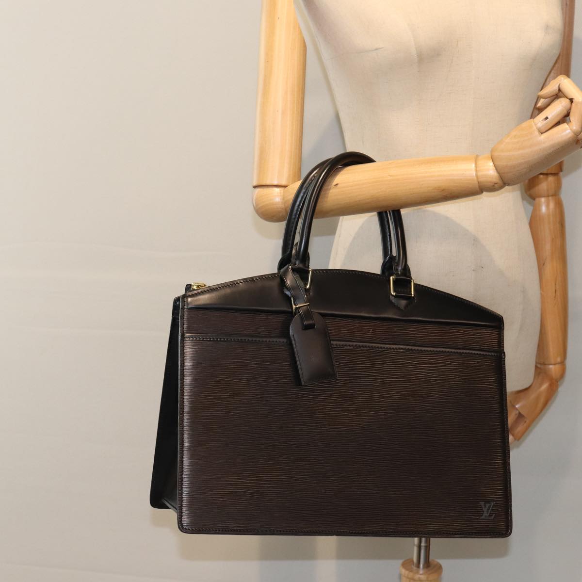 LOUIS VUITTON Epi Riviera Hand Bag Noir Black M48182 LV yk14716