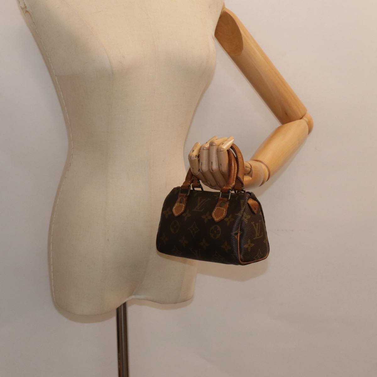 LOUIS VUITTON Monogram Mini Speedy Hand Bag Vintage M41534 LV yk14782