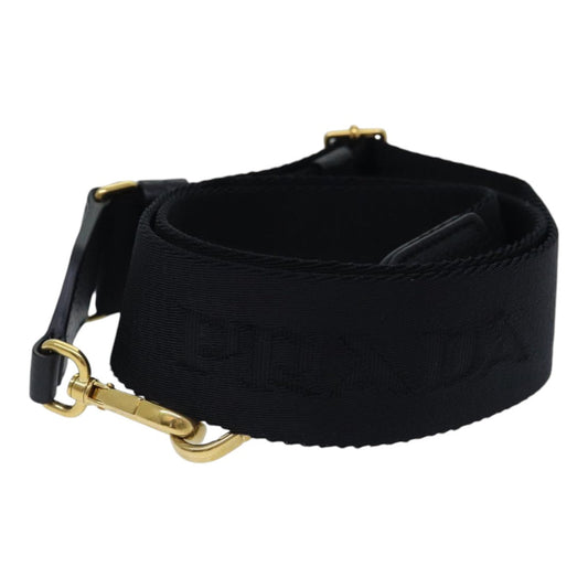 Luxury Prada Adjustable Shoulder Strap Canvas 25.2""""-40.9"""" Black yk14950