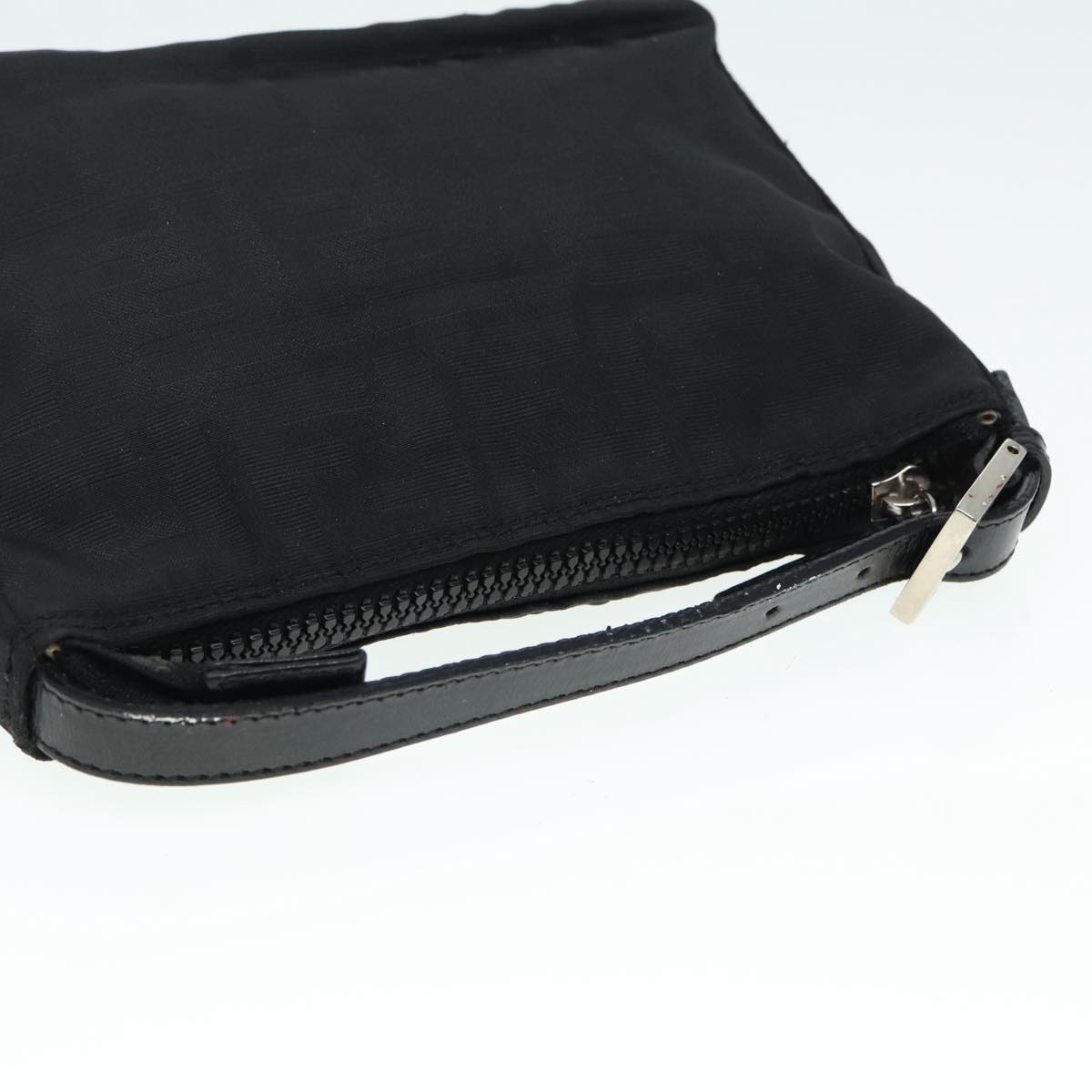Luxury Fendi Zucca Canvas Hand Bag Silver Blackyk15030