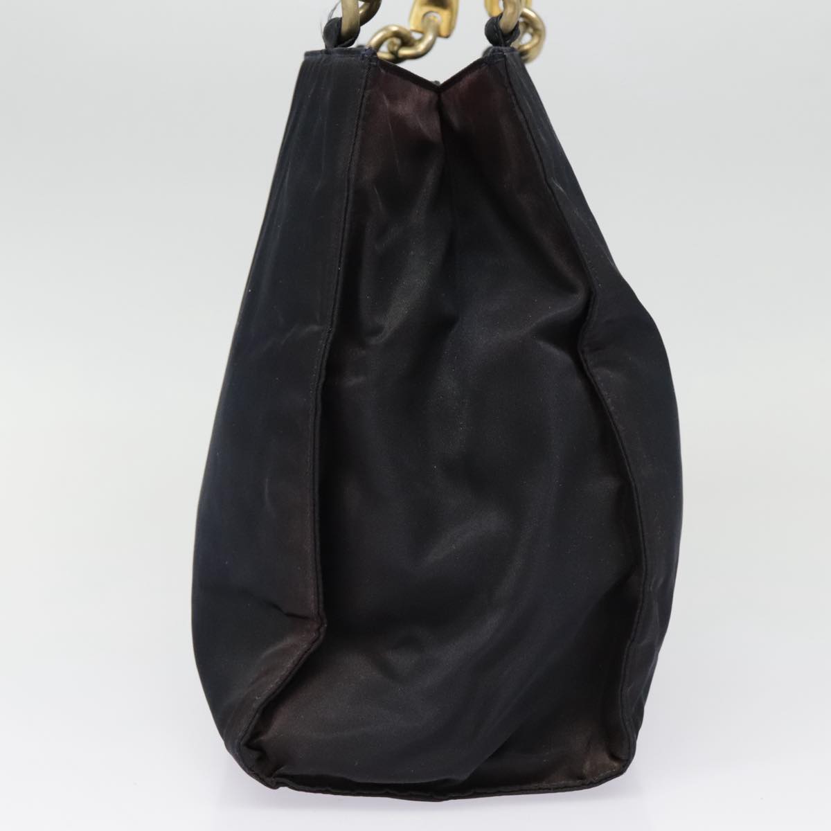 Luxury Prada Hand Bag Nylon Navy Gold yk15098