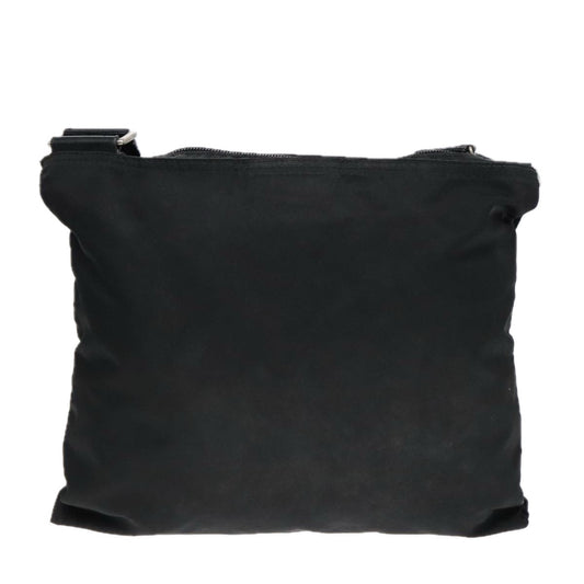 Luxury Prada Shoulder Bag Nylon Black Silver yk15174