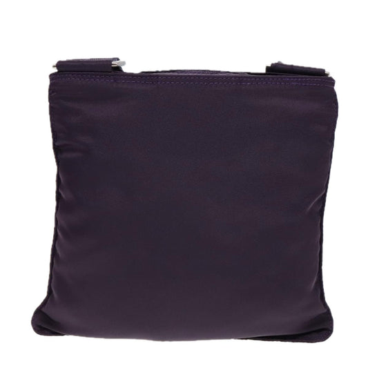 Luxury Prada Shoulder Bag Nylon Purple Silver yk15187
