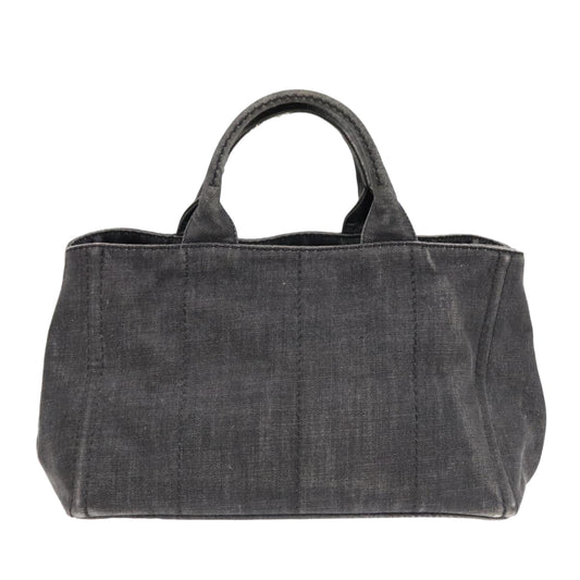 Luxury Prada Canapa MM Hand Bag Canvas Gold Black yk15284