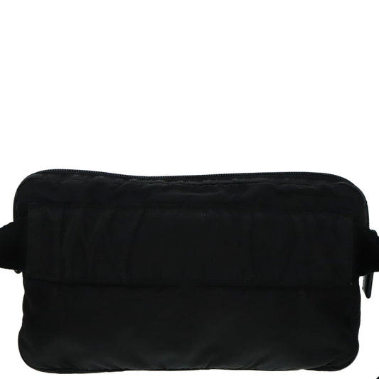 Luxury Prada Waist bag Nylon Black Silver yk15295