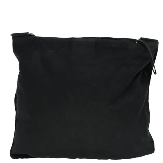 Luxury Prada Shoulder Bag Nylon Black Silver yk15335