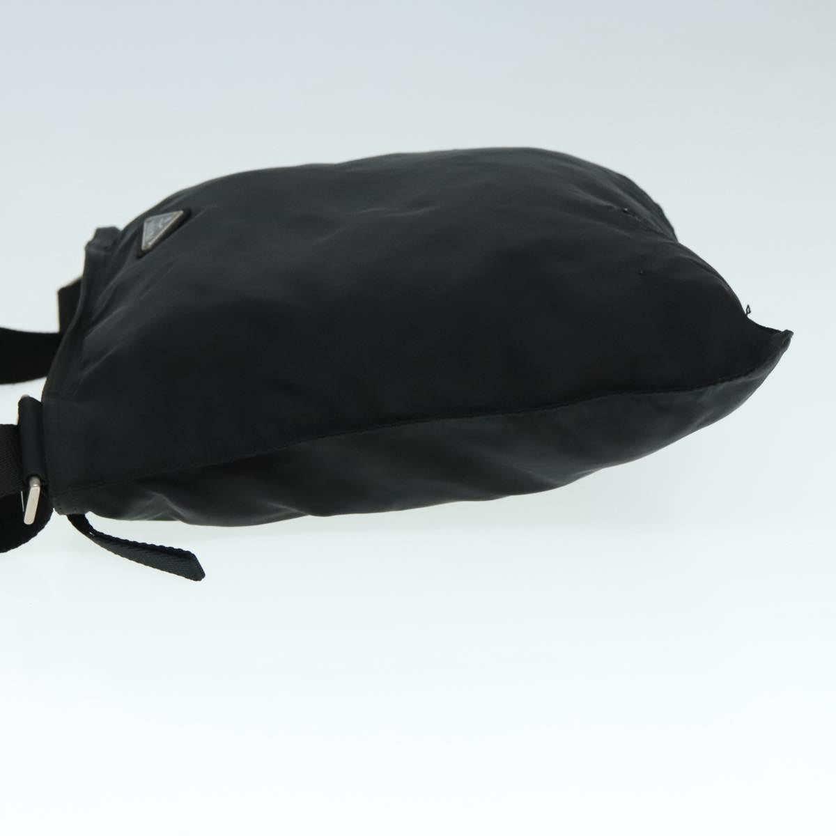 Luxury Prada Shoulder Bag Nylon Black Silver yk15335