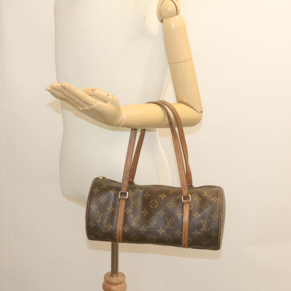 LOUIS VUITTON Monogram Papillon 30 Hand Bag M51385 LV yk4026