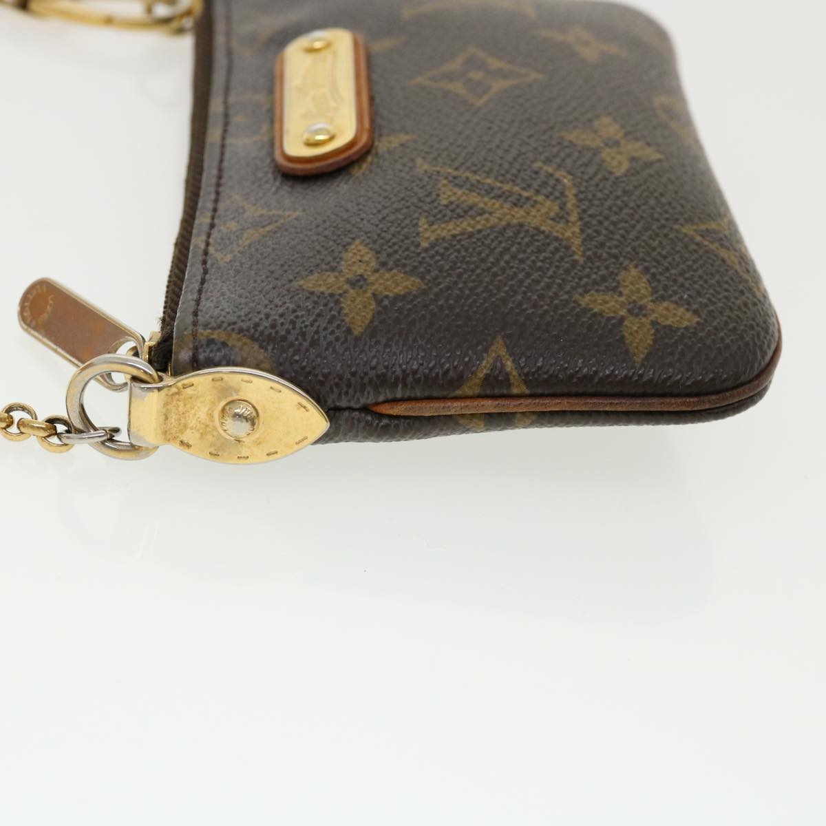 LOUIS VUITTON Monogram Chain Pochette Mira PM Accessory Pouch M60095 LV yk5841