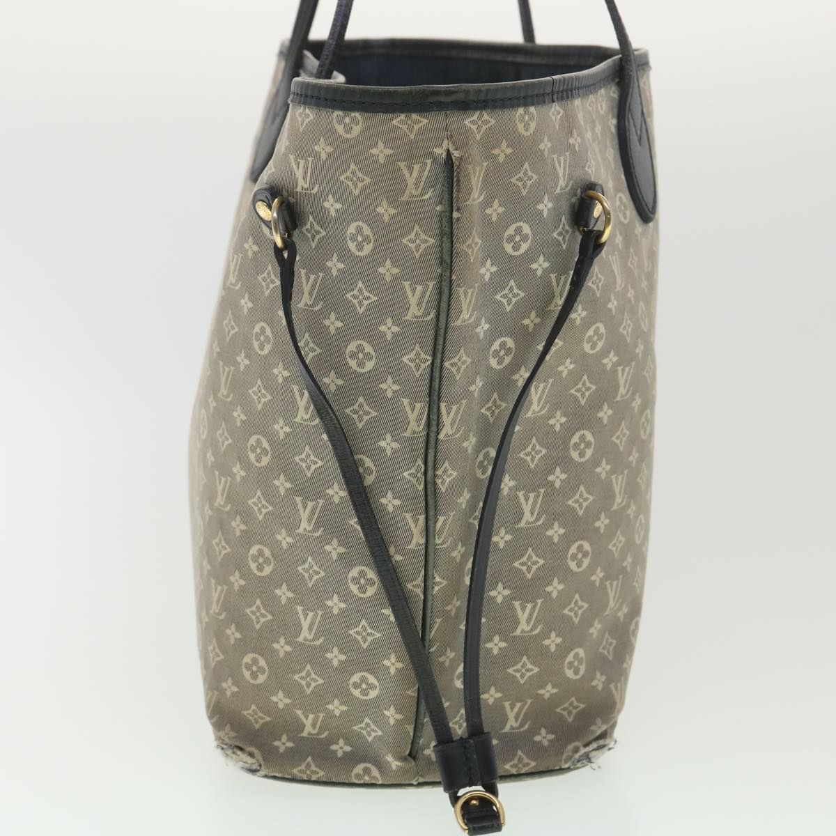 LOUIS VUITTON Monogram Idylle Neverfull MM Tote Bag Blue M40514 LV yk6127