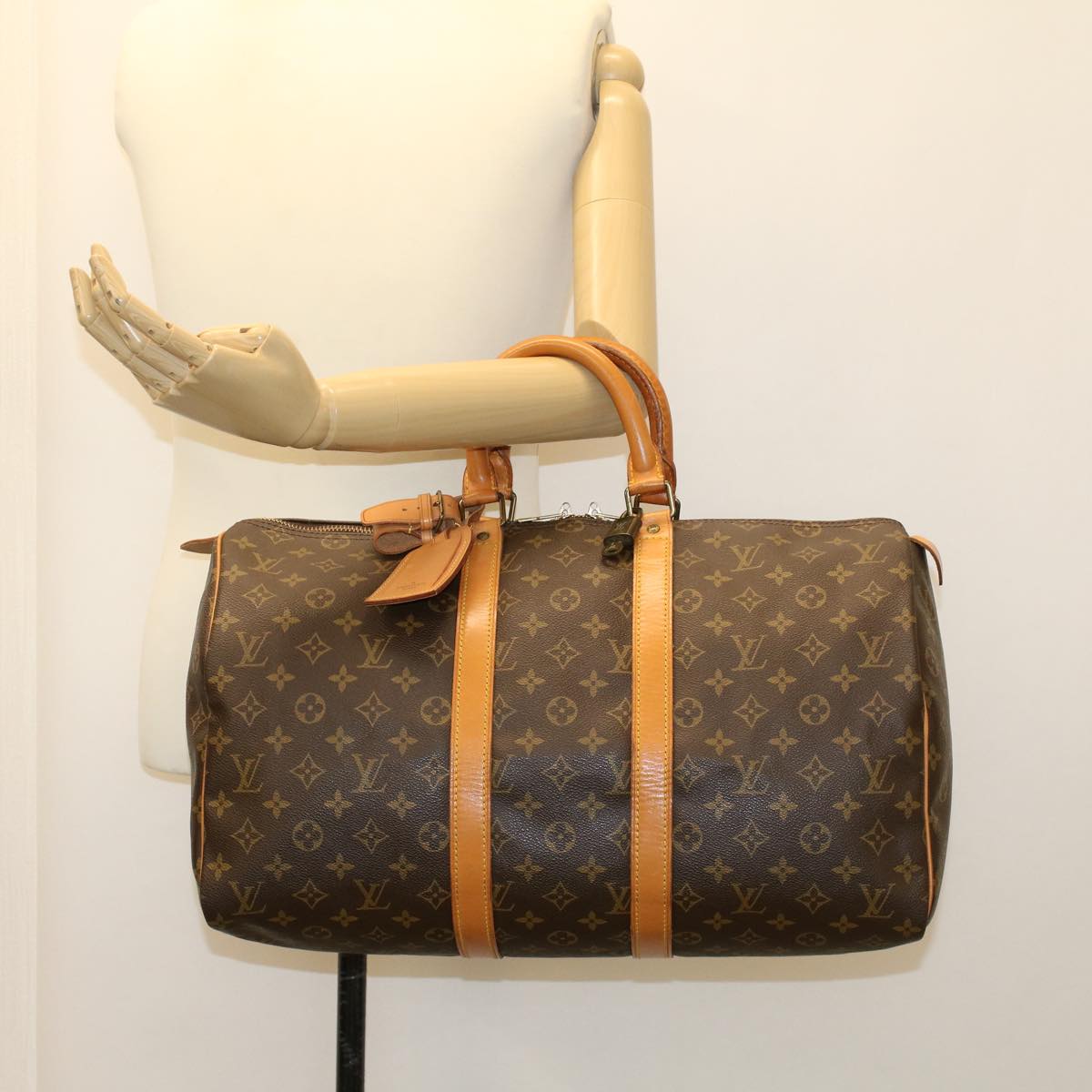 LOUIS VUITTON Monogram Keepall 45 Boston Bag M41428 LV yk7343
