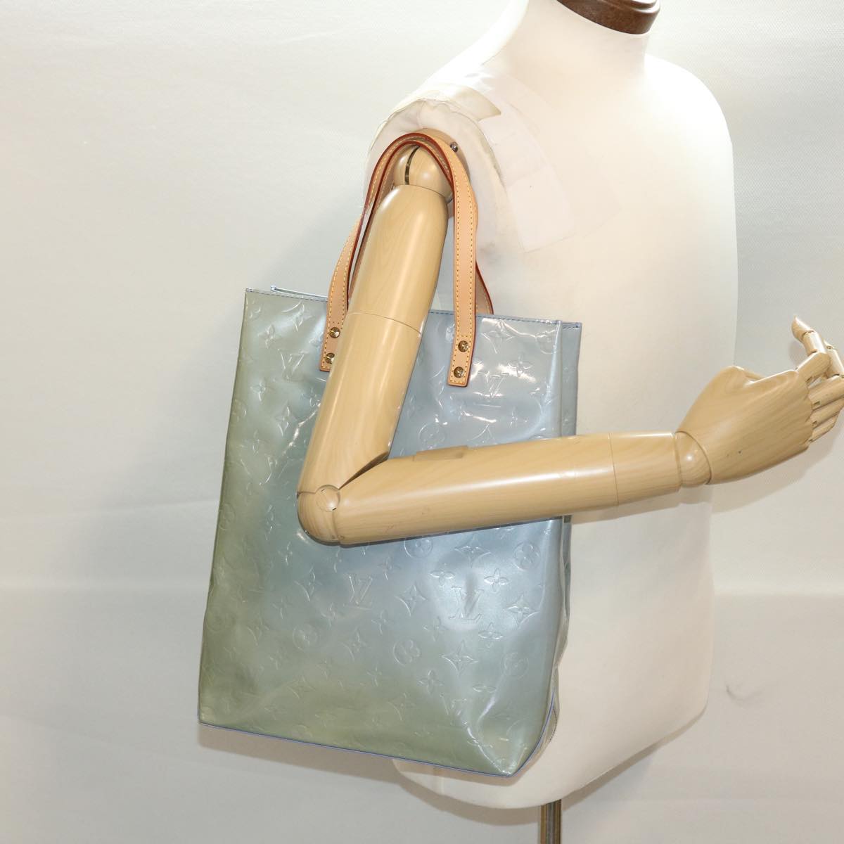 LOUIS VUITTON Monogram Vernis Reade MM Hand Bag Lavande M91226 LV yk7399B