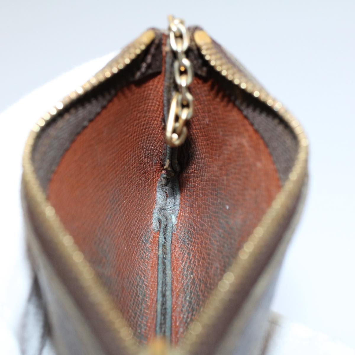 LOUIS VUITTON Monogram Pochette Cles Coin Purse M62650 LV yk8517