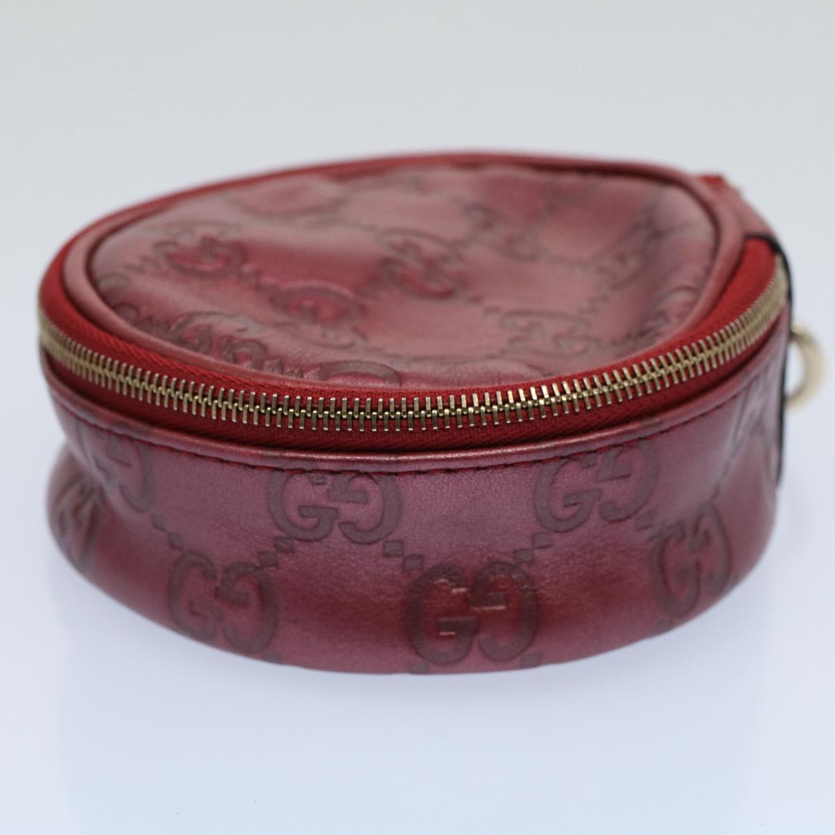 Luxury Gucci GG Canvas Guccissima Pouch Red 212217 8686