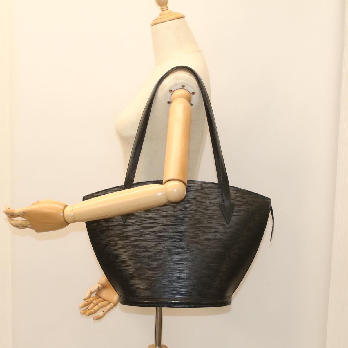 LOUIS VUITTON Epi Saint Jacques Shopping Shoulder Bag Black M52262 yk9101
