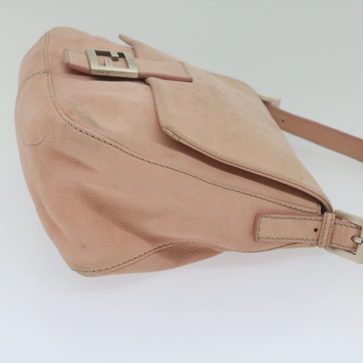 Luxury FendiMamma Baguette Shoulder Bag Leather Pinkyk9735
