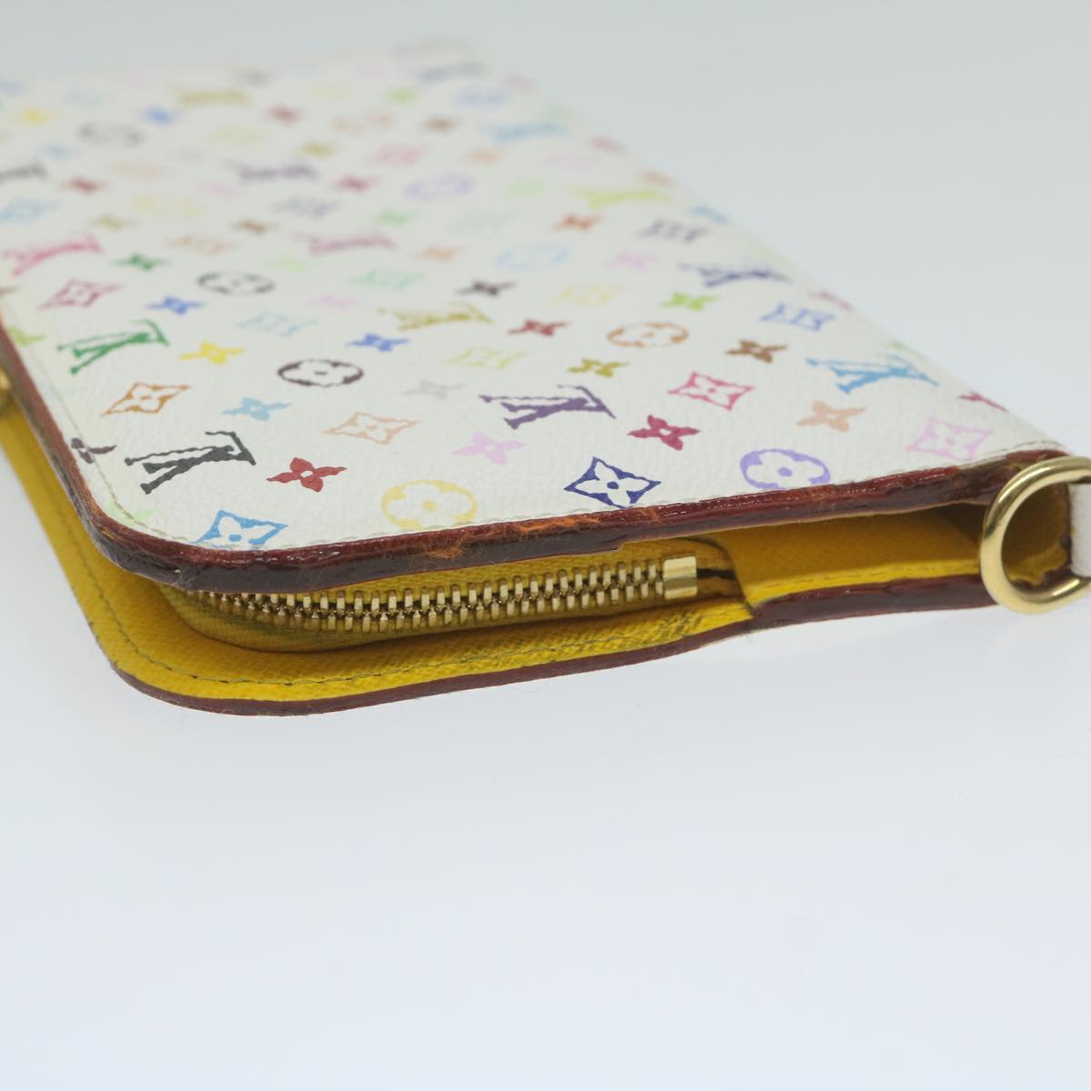 LOUIS VUITTON Multicolor Portefeuille Insolite Wallet White M93750 yk9866