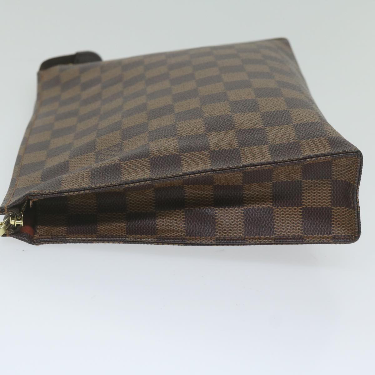 LOUIS VUITTON Damier Ebene Poche Toilette 26 Pouch N47543 LV yk9899