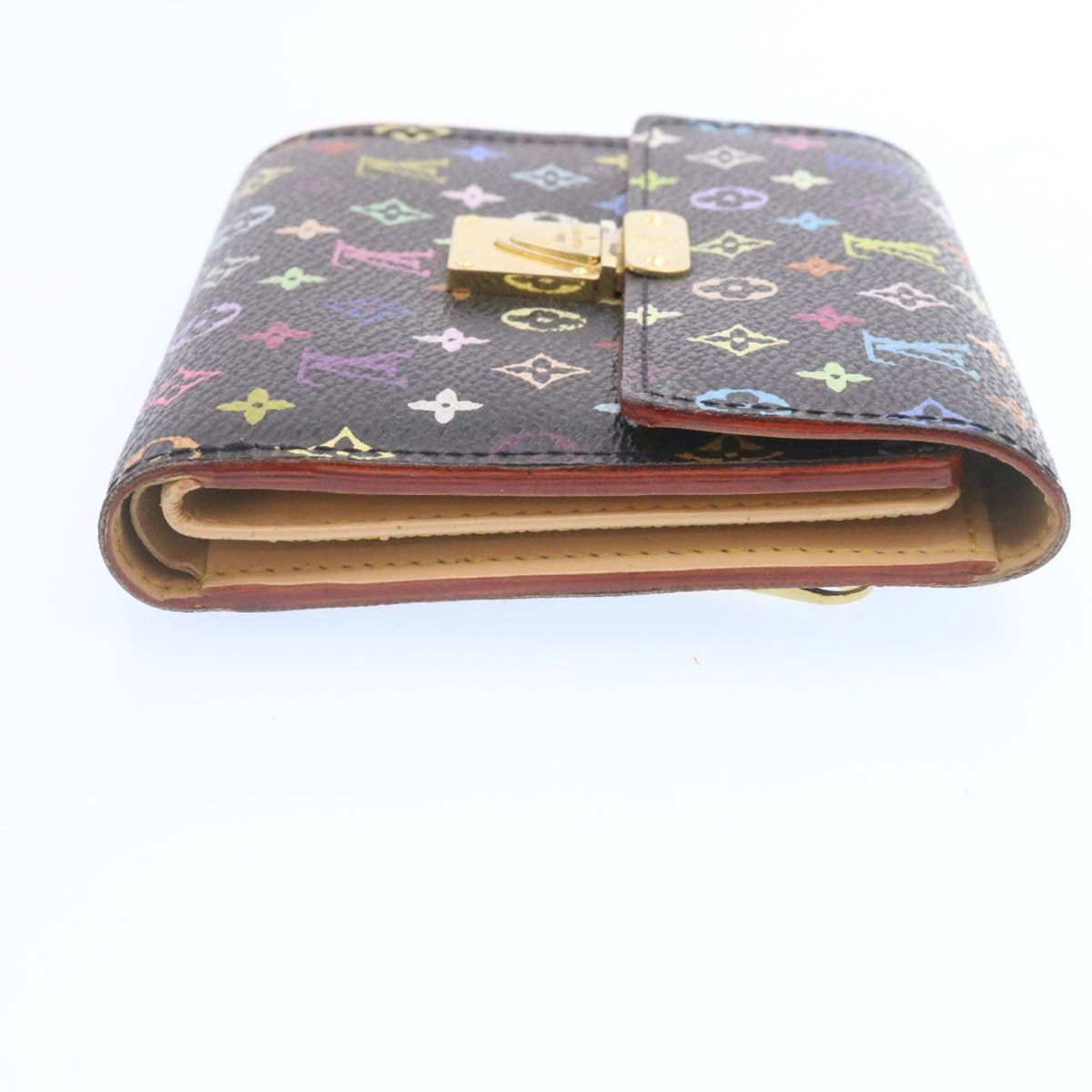 LOUIS VUITTON Multicolor Portefeuille Koala Wallet Black M58015 LV yt501