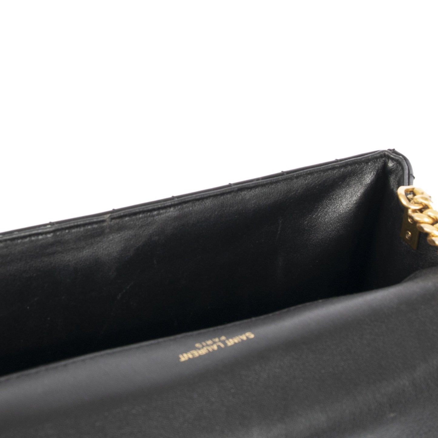 Yves Saint Laurent Large Quilted Monogram Vicky Bag