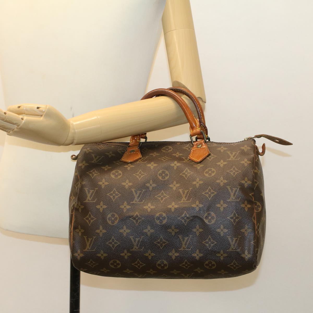 LOUIS VUITTON Monogram Speedy 30 Hand Bag M41526 LV Z061