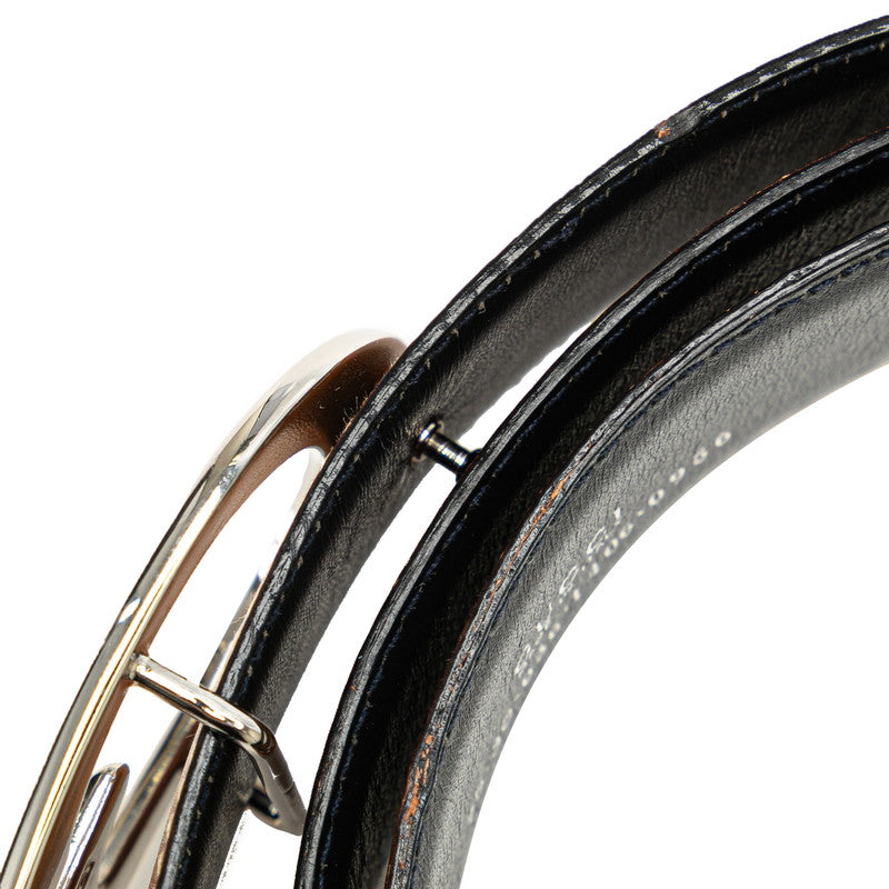 Luxury Gucci Trending 2025 Leather G Buckle Belt Brown Silver