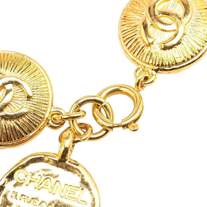 Chanel Vintage Coco Mark Medal Bangle Bracelet