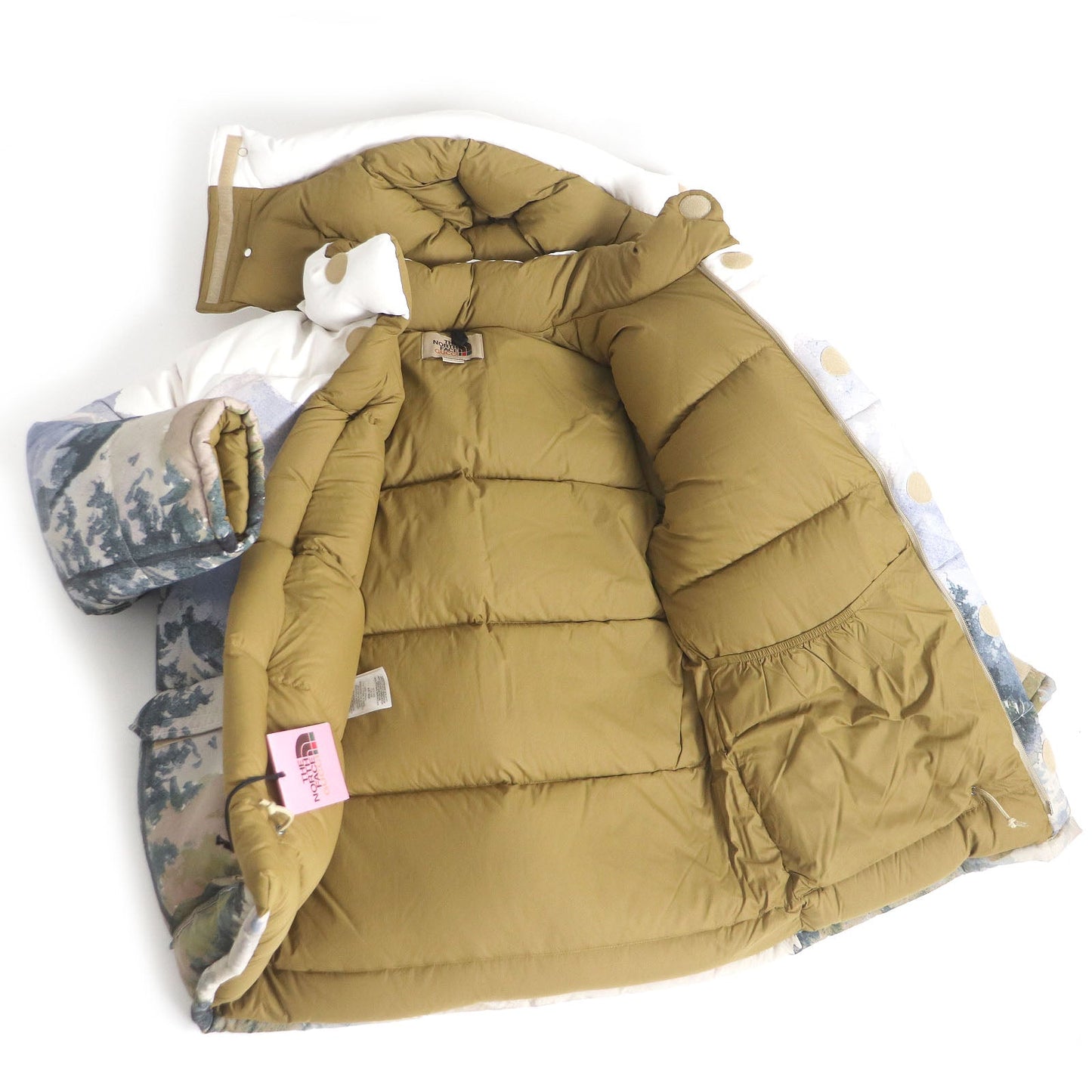 Luxury Gucci Trending 2025 Nylon Down Jacket Ivory S Men