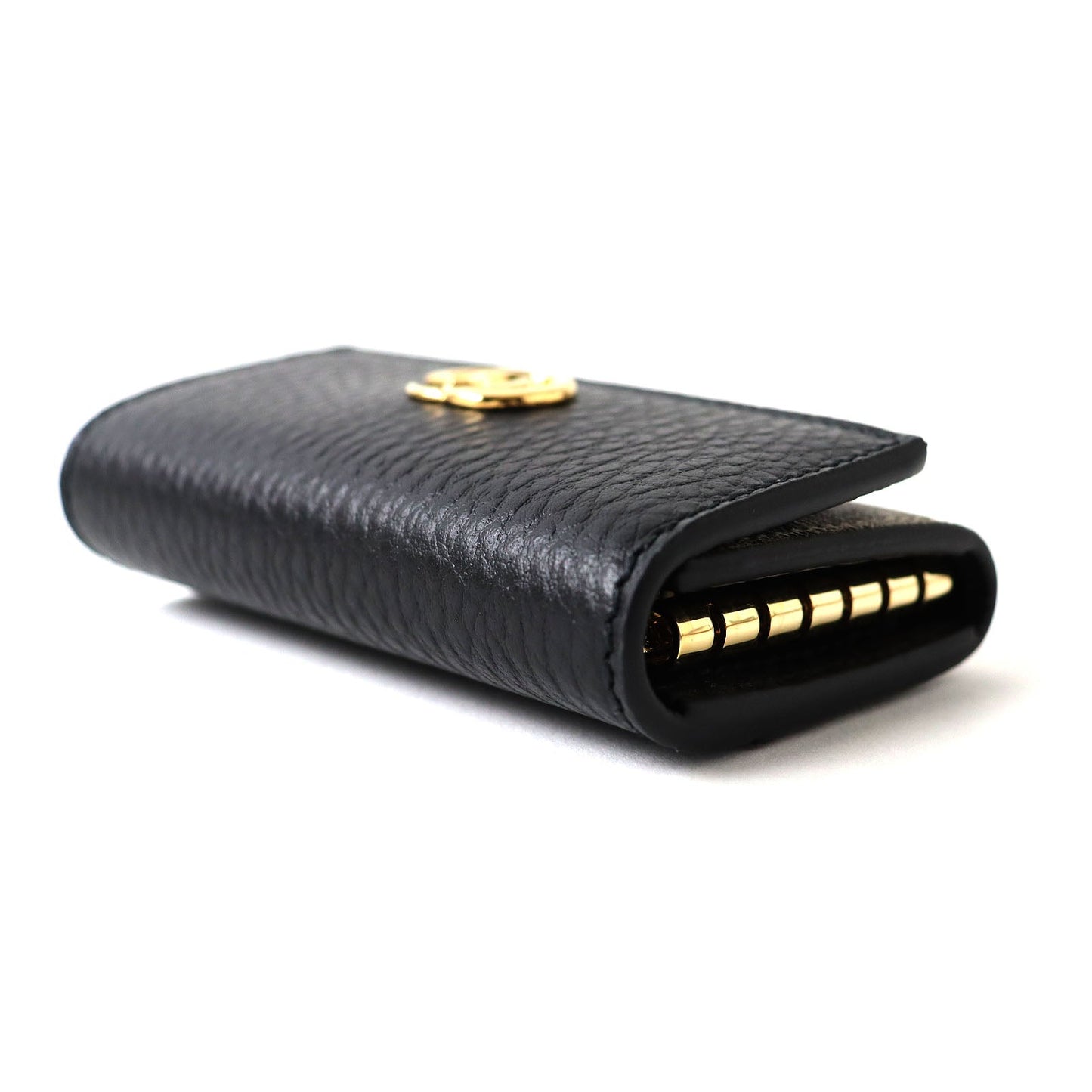 Luxury Gucci Trending 2025 GG Marmont Leather Key Holder