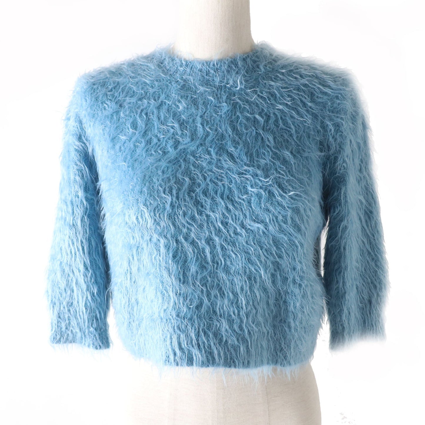 Luxury Gucci Trending 2025 GG Embroidery Knit Blue XS Women