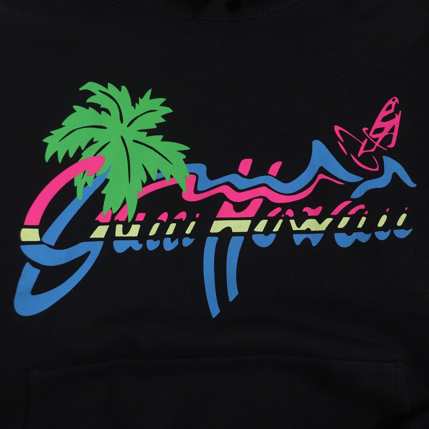 Luxury Gucci Trending 2025 Hawaiian Logo Print Hoodie Black S