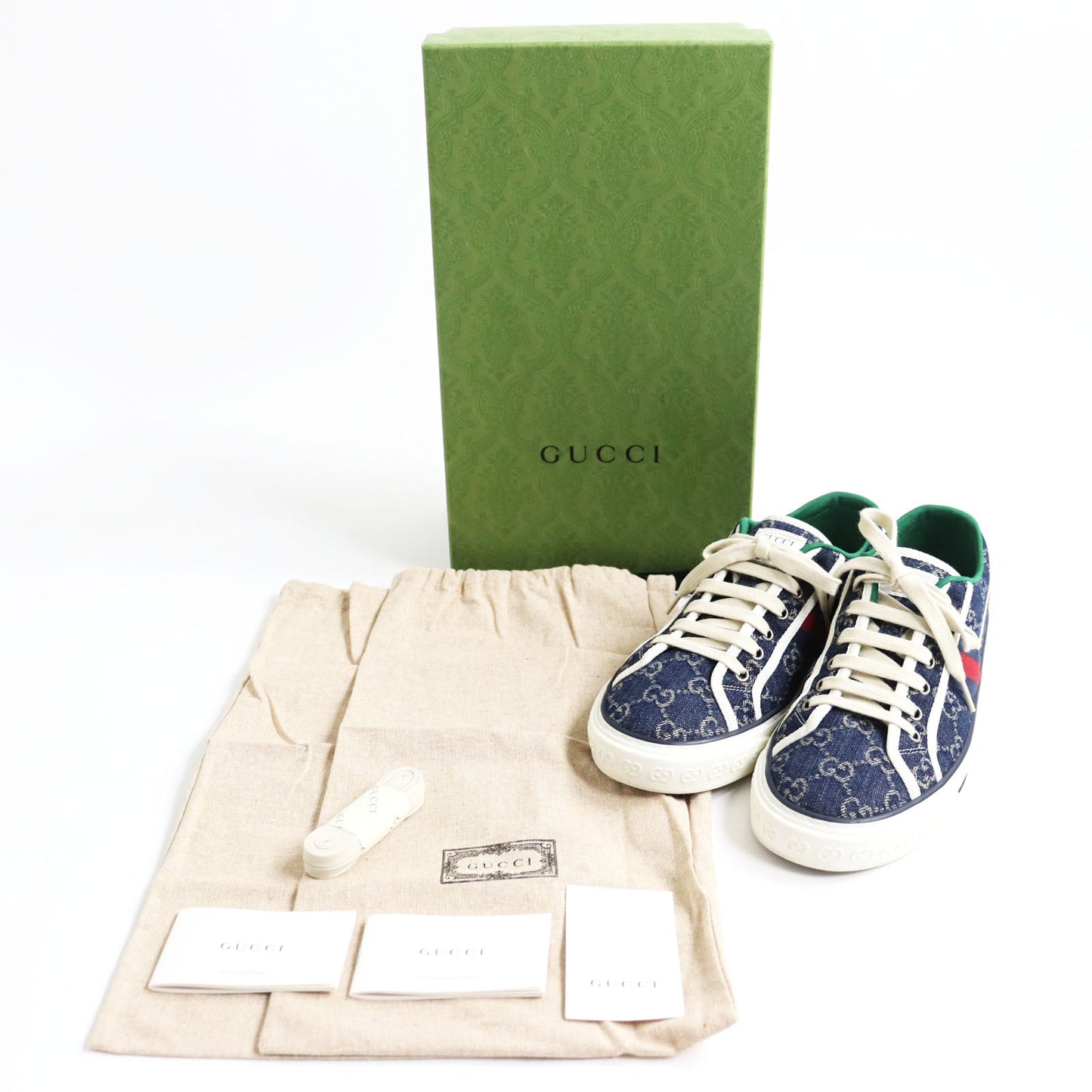 Luxury Gucci Trending 2025 Tennis 1977 GG Canvas Sneakers 7.5