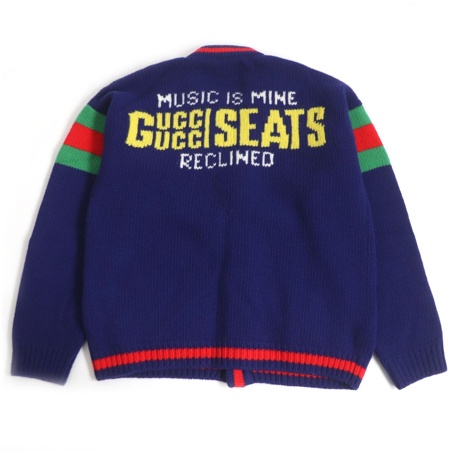 Luxury Gucci Trending 2025 100th Anniversary Logo Knit Cardigan
