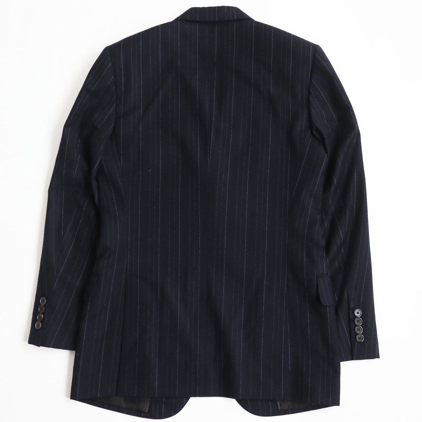 LOUIS VUITTON suit wool Navy Stripe Pattern Single Up and down setup 44