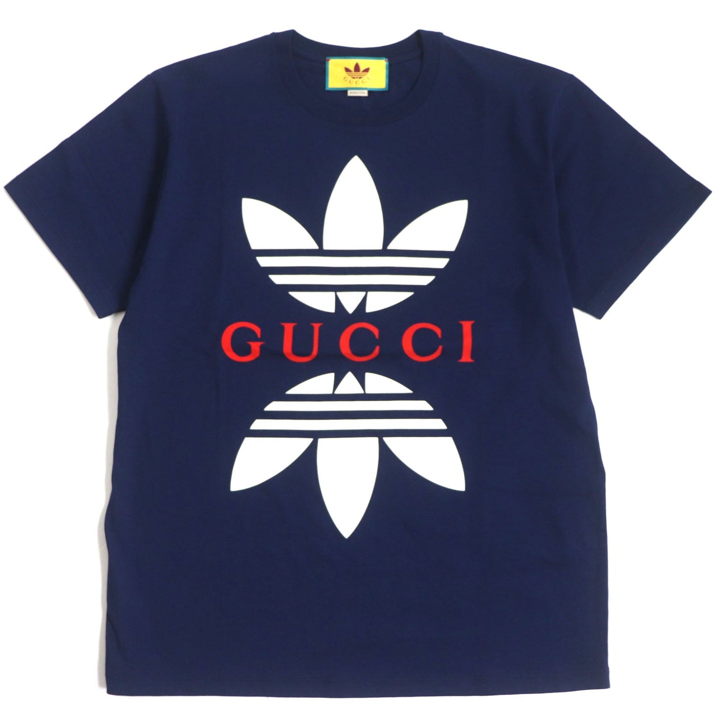 Luxury Gucci Trending 2025 Trefoil Logo Cotton T-shirt Navy S