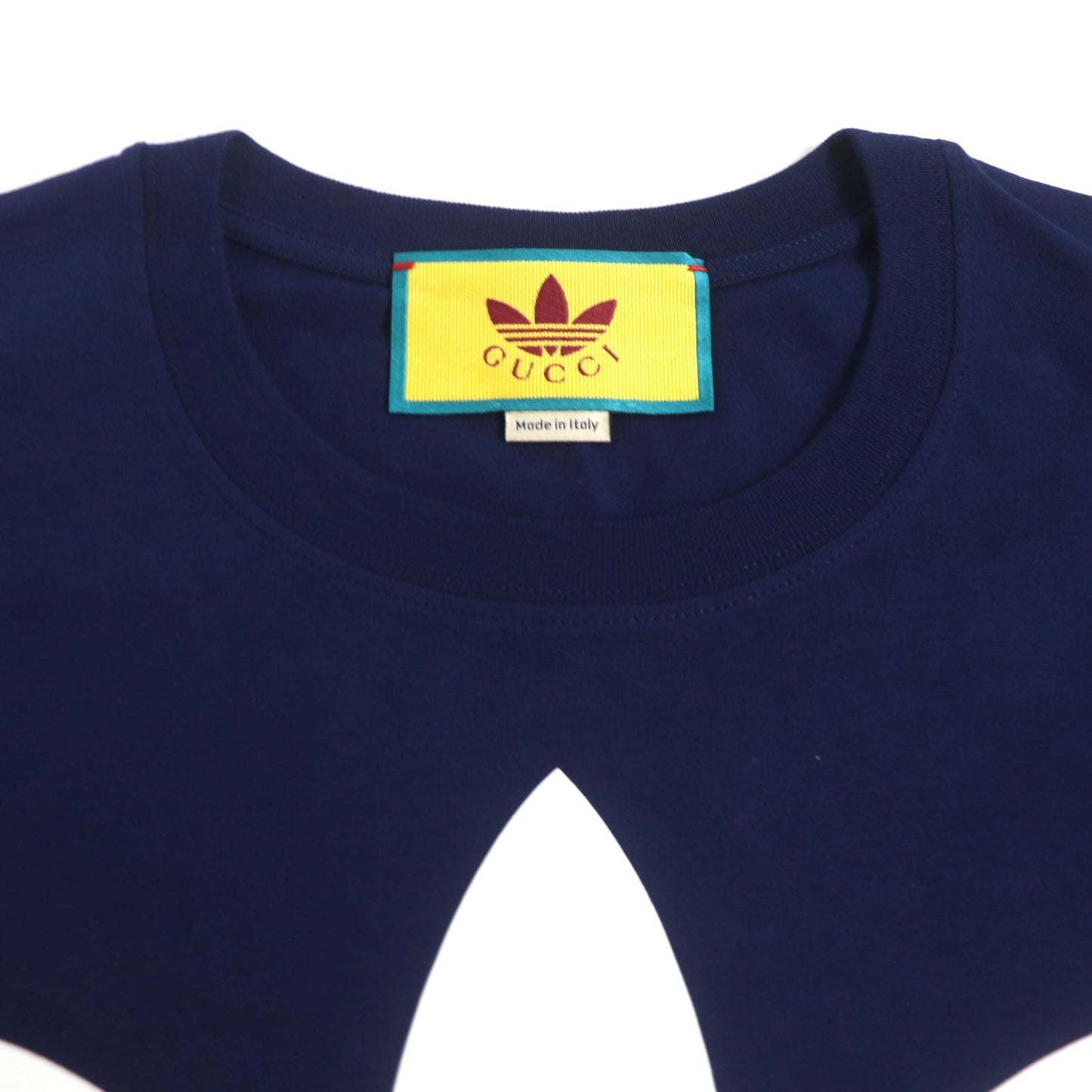 Luxury Gucci Trending 2025 Trefoil Logo Cotton T-shirt Navy S