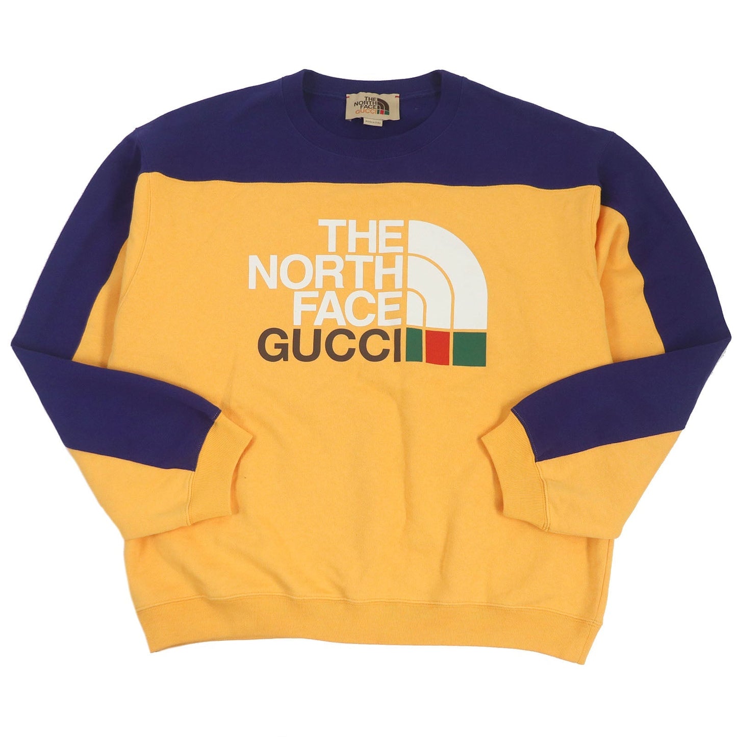 Luxury Gucci Trending 2025 Two-tone Logo Sweatshirt Navy M