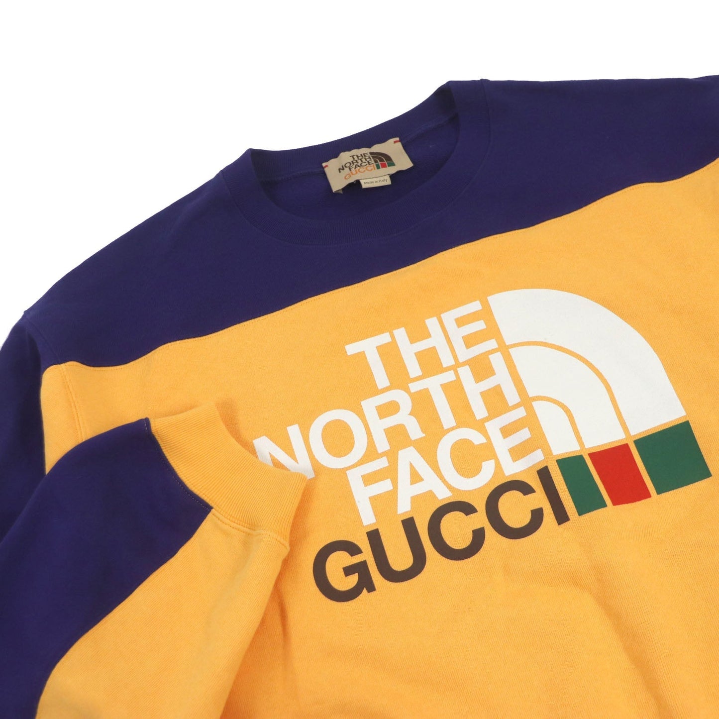 Luxury Gucci Trending 2025 Two-tone Logo Sweatshirt Navy M