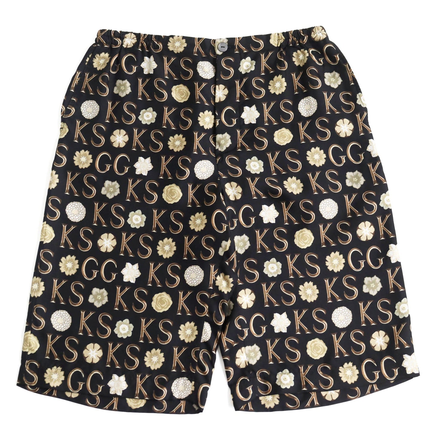 Luxury Gucci Trending 2025 Ken Scott Silk Floral Shorts Black 44