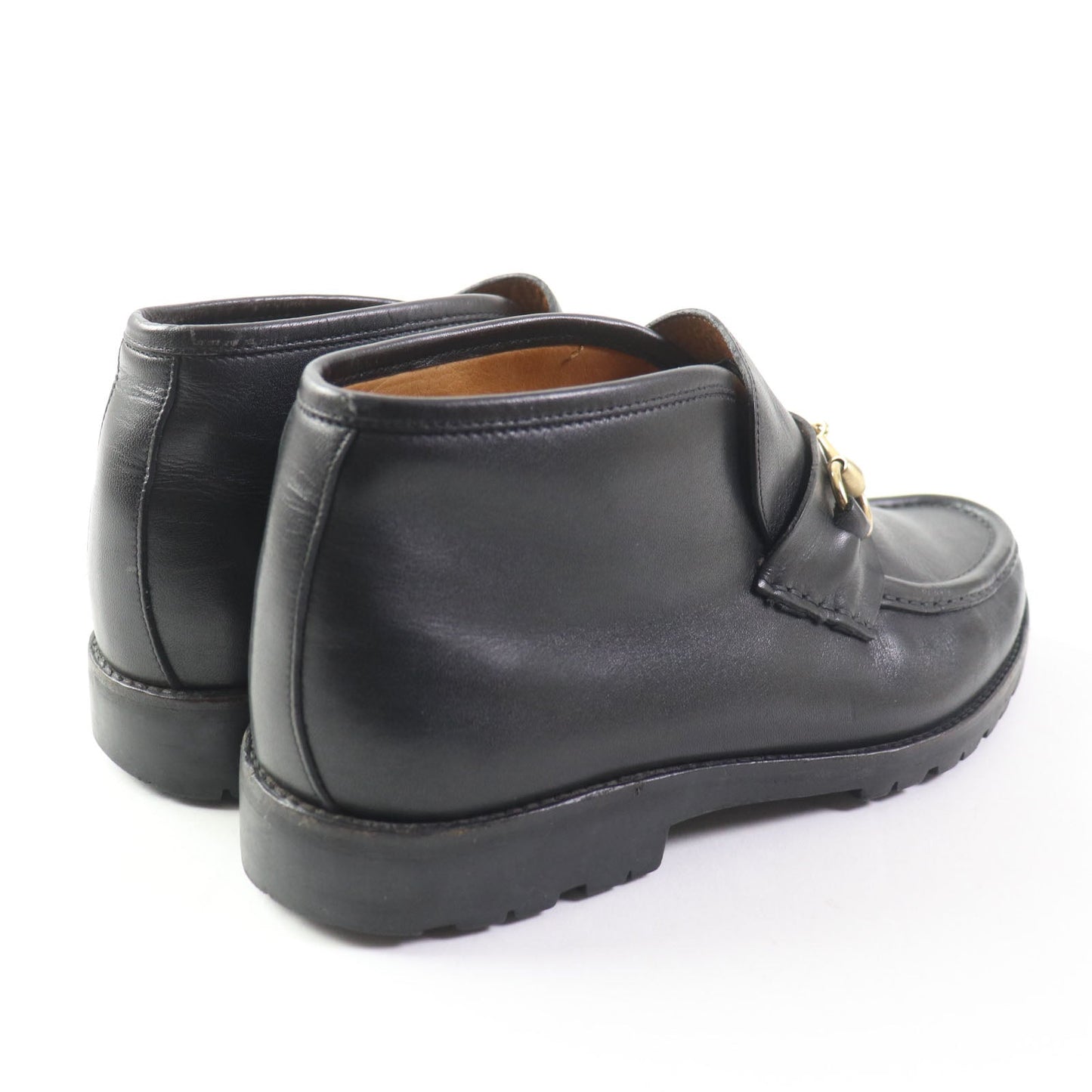 Luxury Gucci Trending 2025 Horsebit Leather Shoes Black 40.5