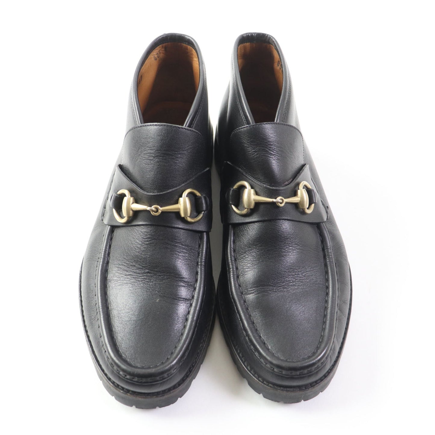 Luxury Gucci Trending 2025 Horsebit Leather Shoes Black 40.5