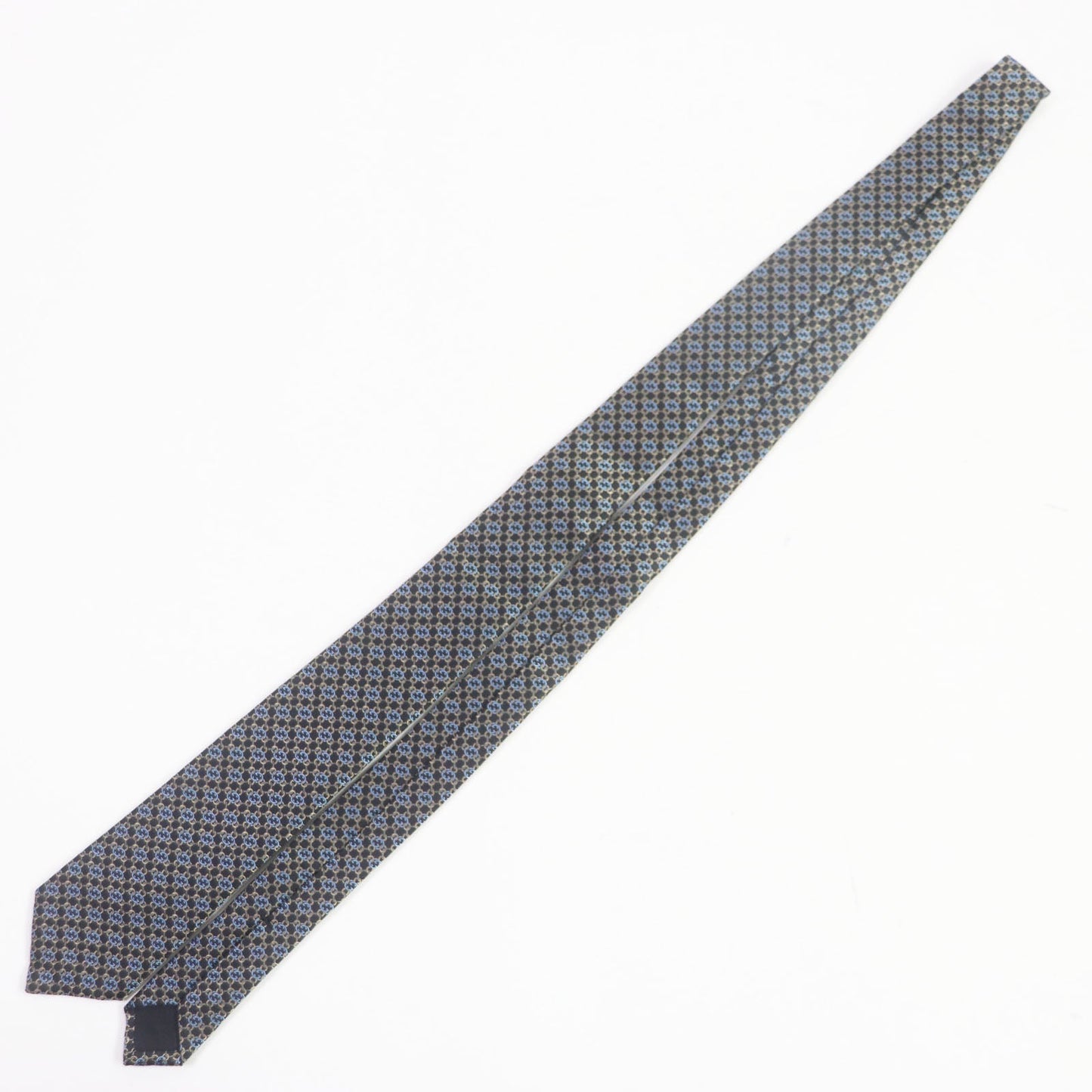 Luxury Gucci Trending 2025 Silk GG Pattern Tie Black Gold Blue