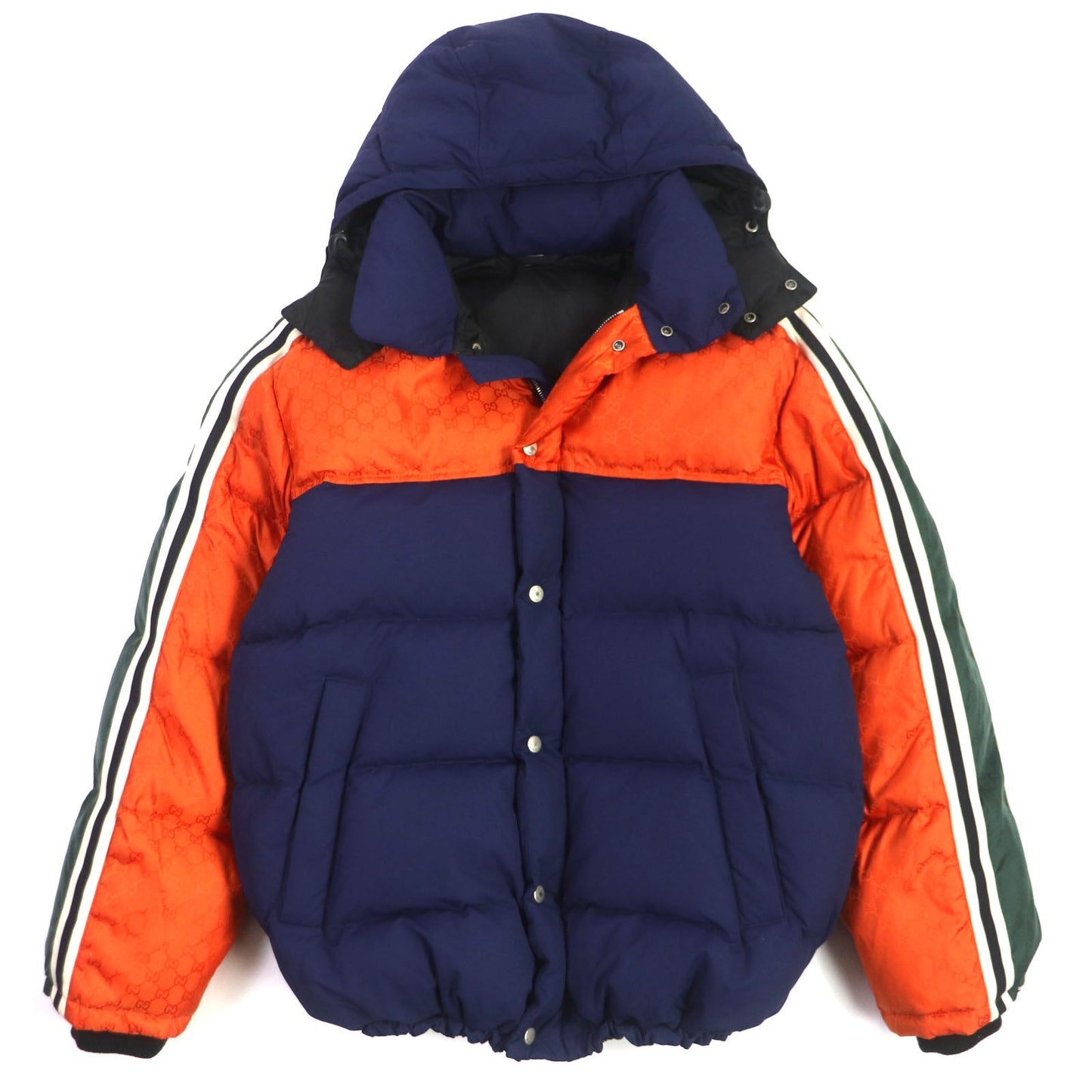 Luxury Gucci Trending 2025 Nylon GG Monogram Hooded Down Jacket