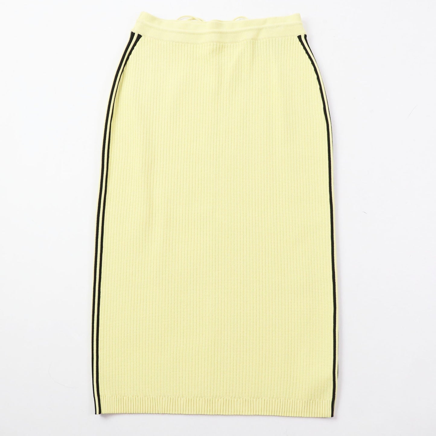 Luxury Gucci Trending 2025 Adidas Striped Knit Long Skirt Yellow Black