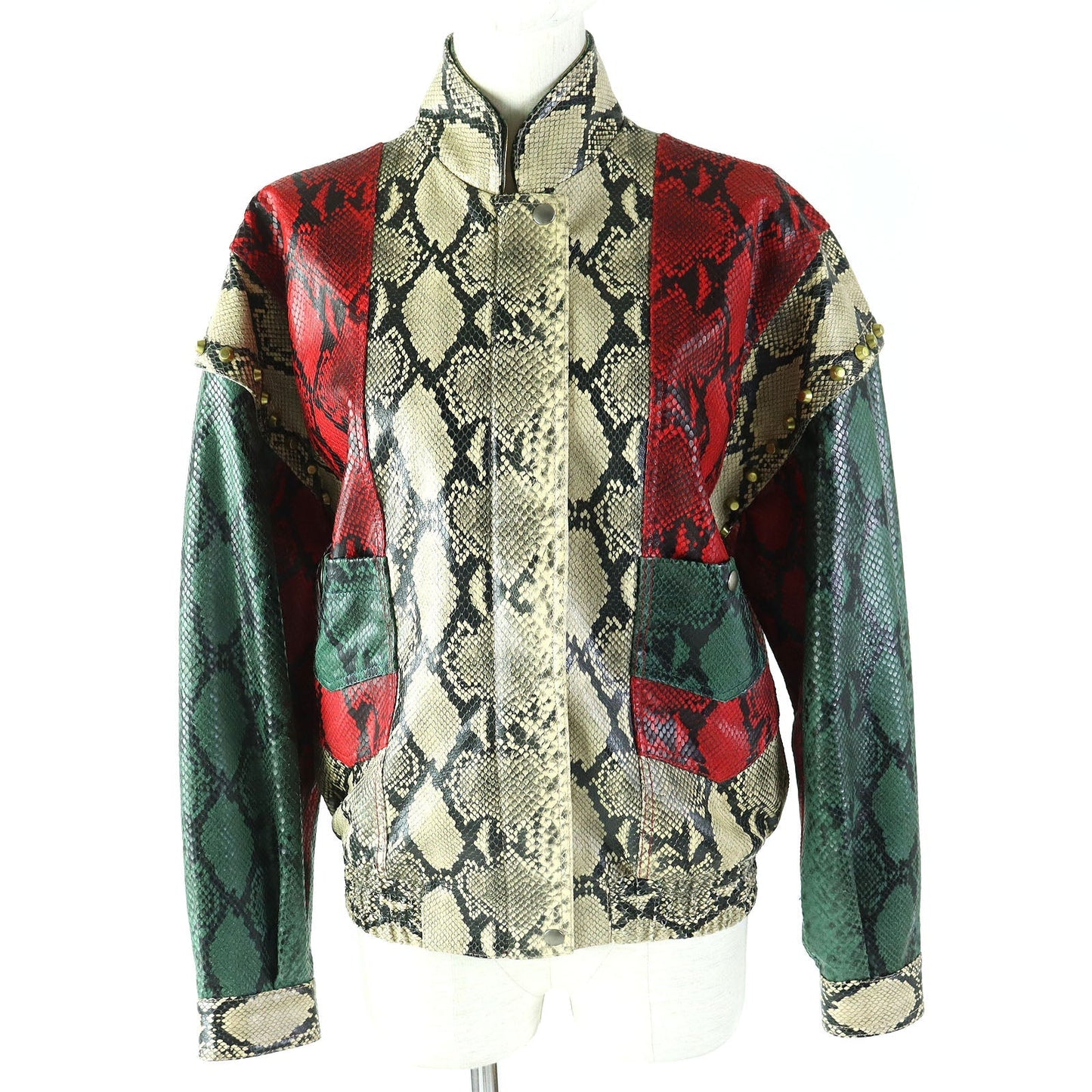 Luxury Gucci Trending 2025 Leather 2WAY Bomber Jacket 38