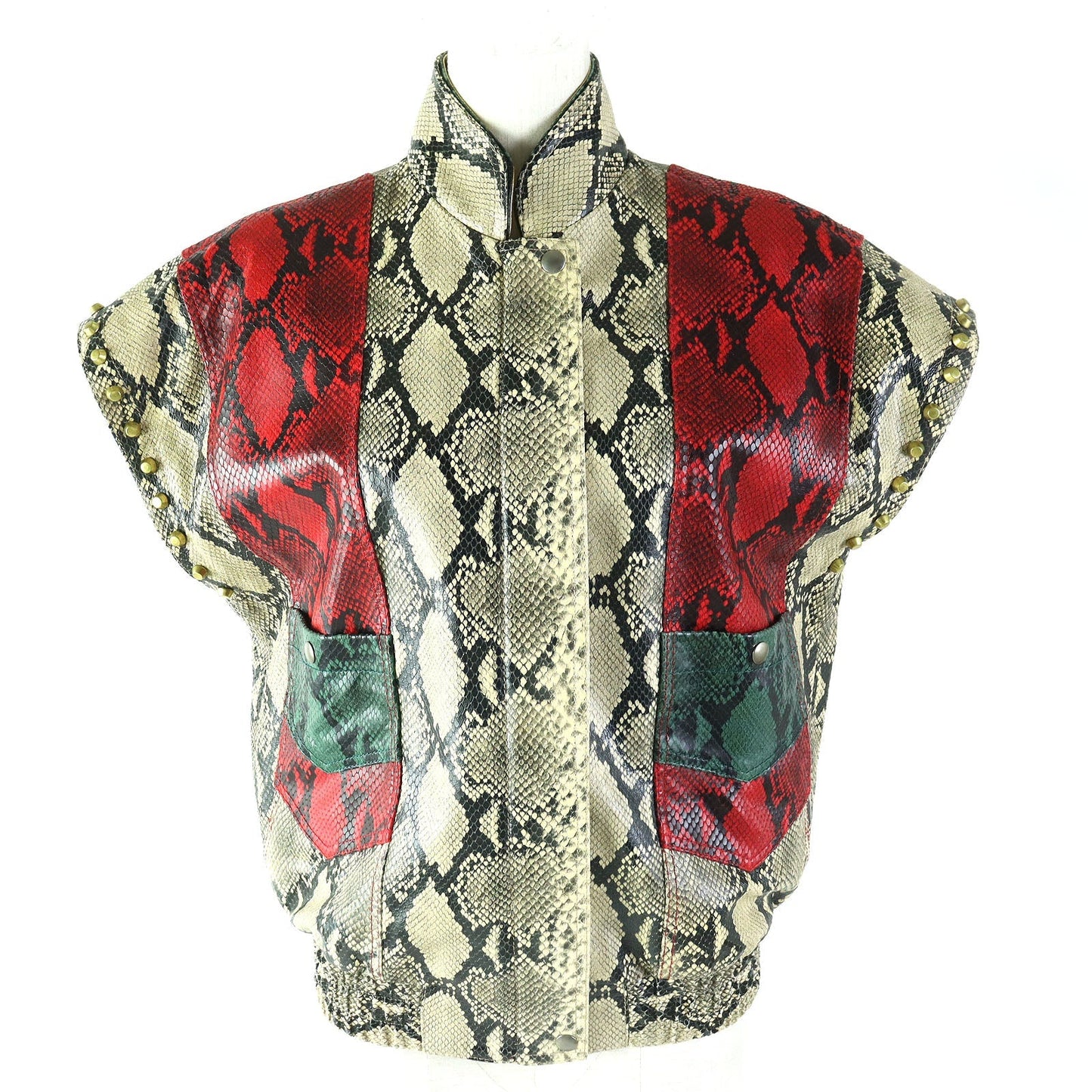 Luxury Gucci Trending 2025 Leather 2WAY Bomber Jacket 38