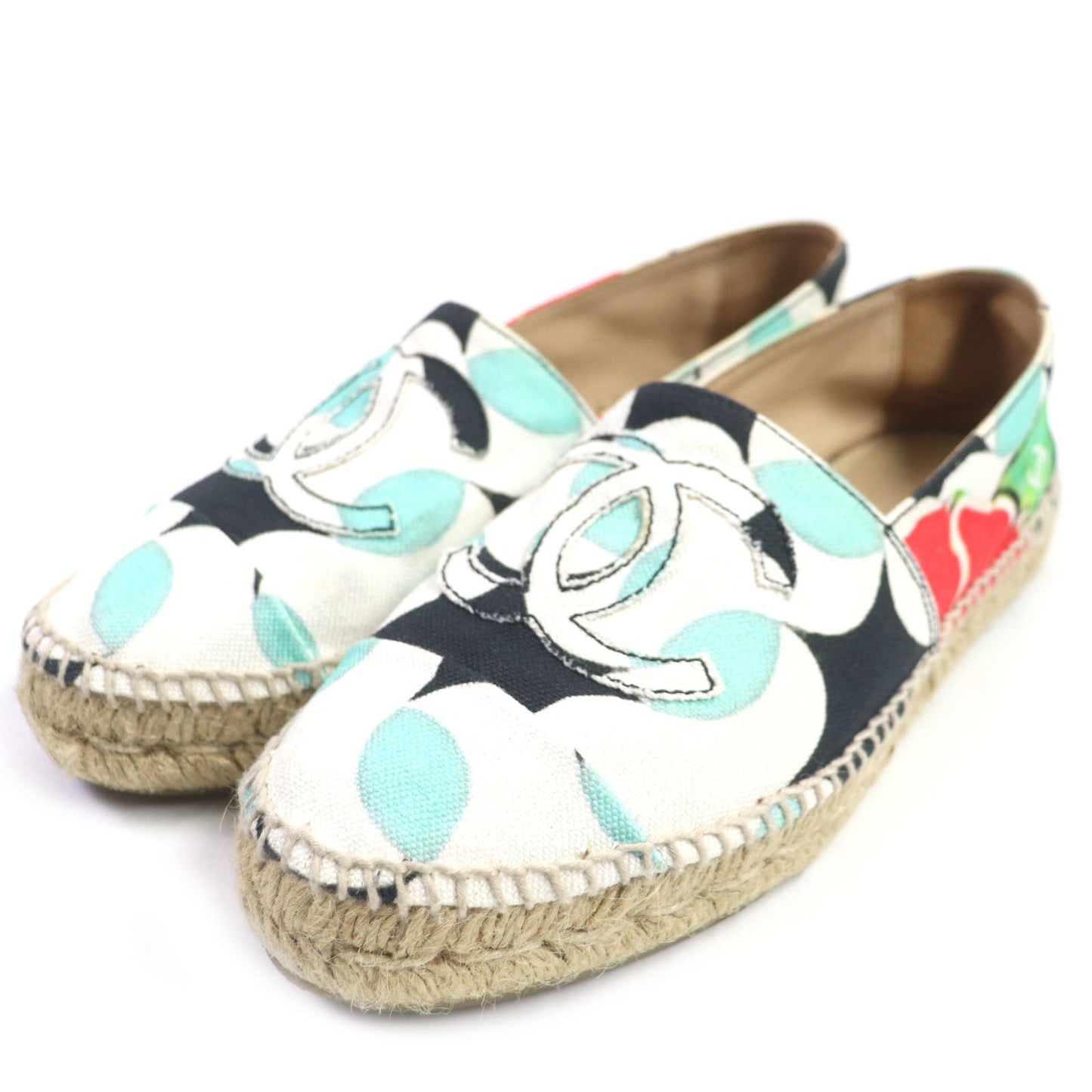 Chanel COCO Mark Espadrilles Canvas Slip-on