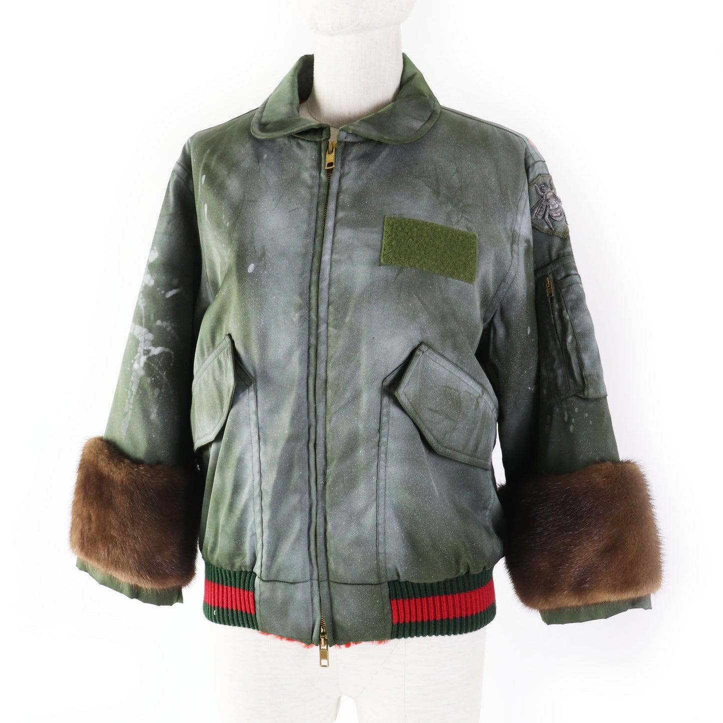 Luxury Gucci Trending 2025 BEE Embroidery GG Bomber Jacket 447112